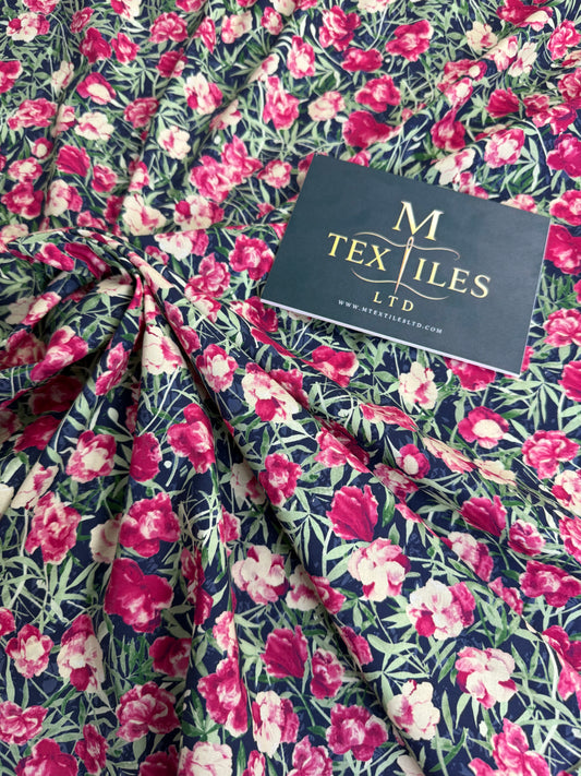 Poppy Meadow Cotton Dress Fabric | Sold by the Metre