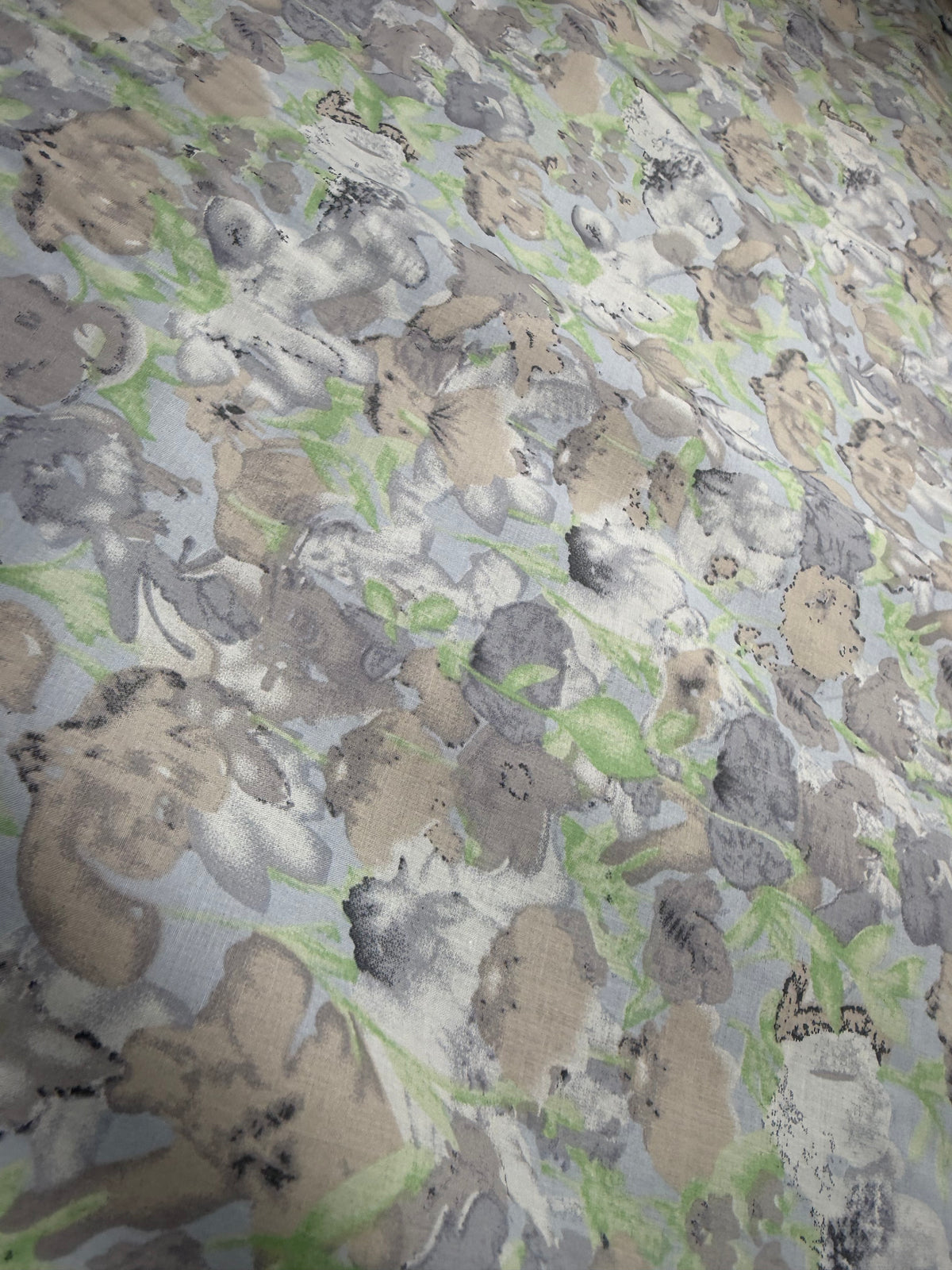 Pastel Toile Cotton Dress Fabric | Sold by the Metre