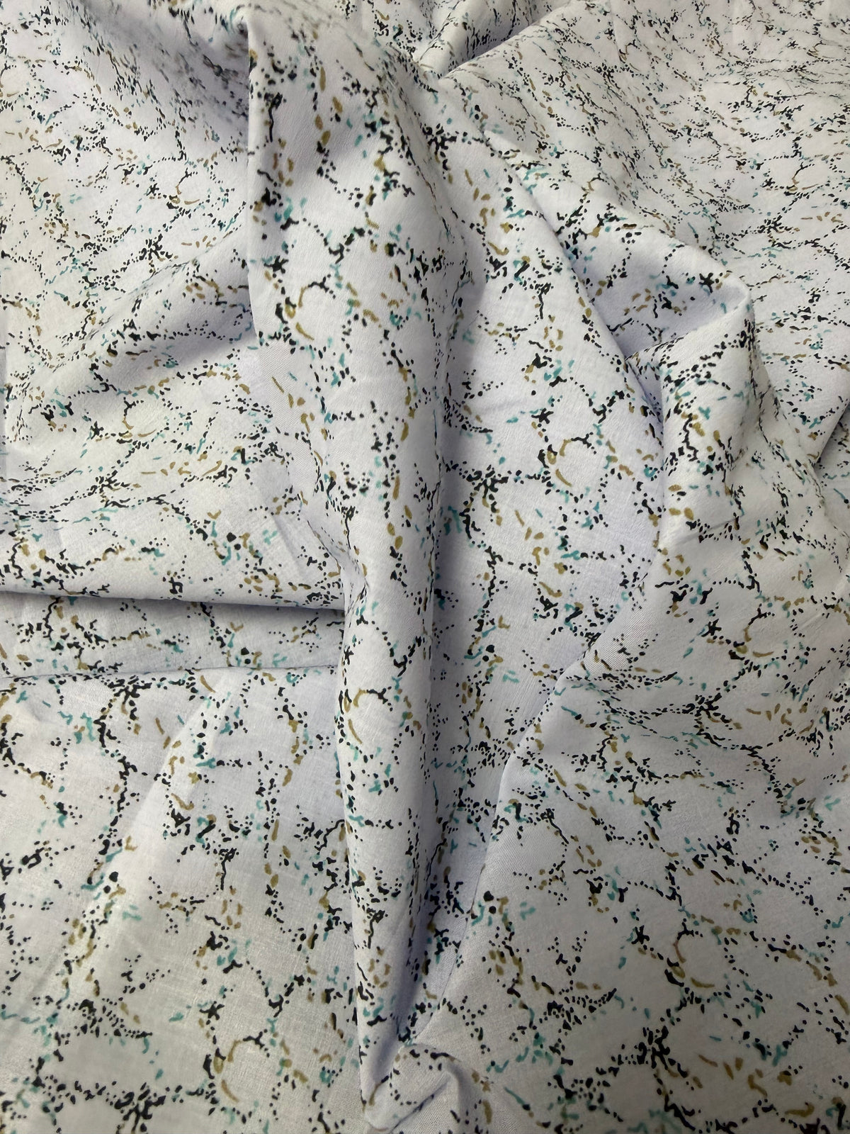 Micro Floral on Ivory Cotton Dress Fabric | Sold by the Metre