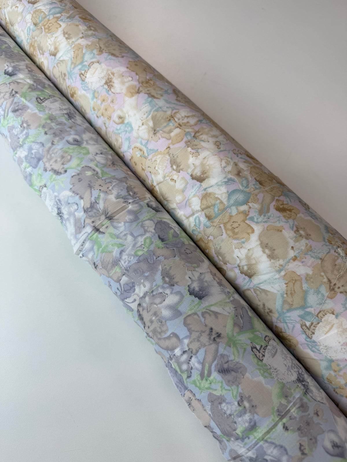 Pastel Toile Cotton Dress Fabric | Sold by the Metre