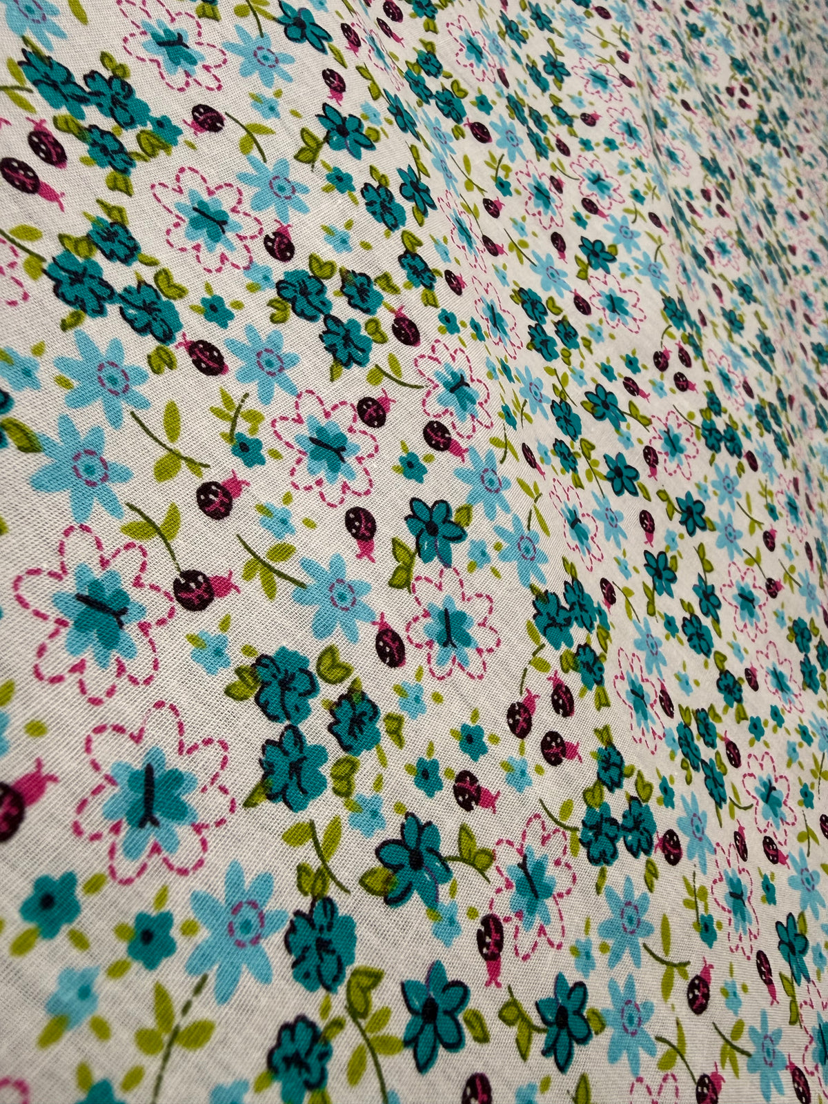 Lilac Ditsy Floral Cotton Dress Fabric | Sold by the Metre