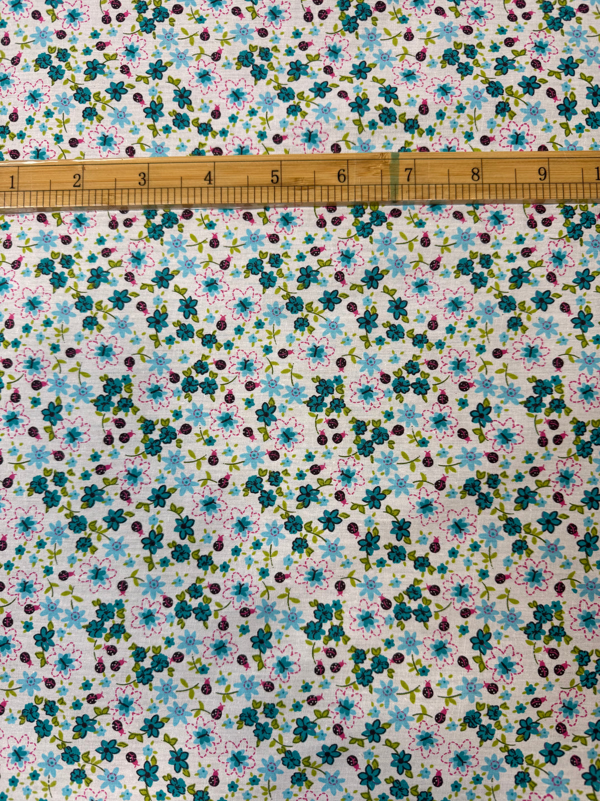 Lilac Ditsy Floral Cotton Dress Fabric | Sold by the Metre