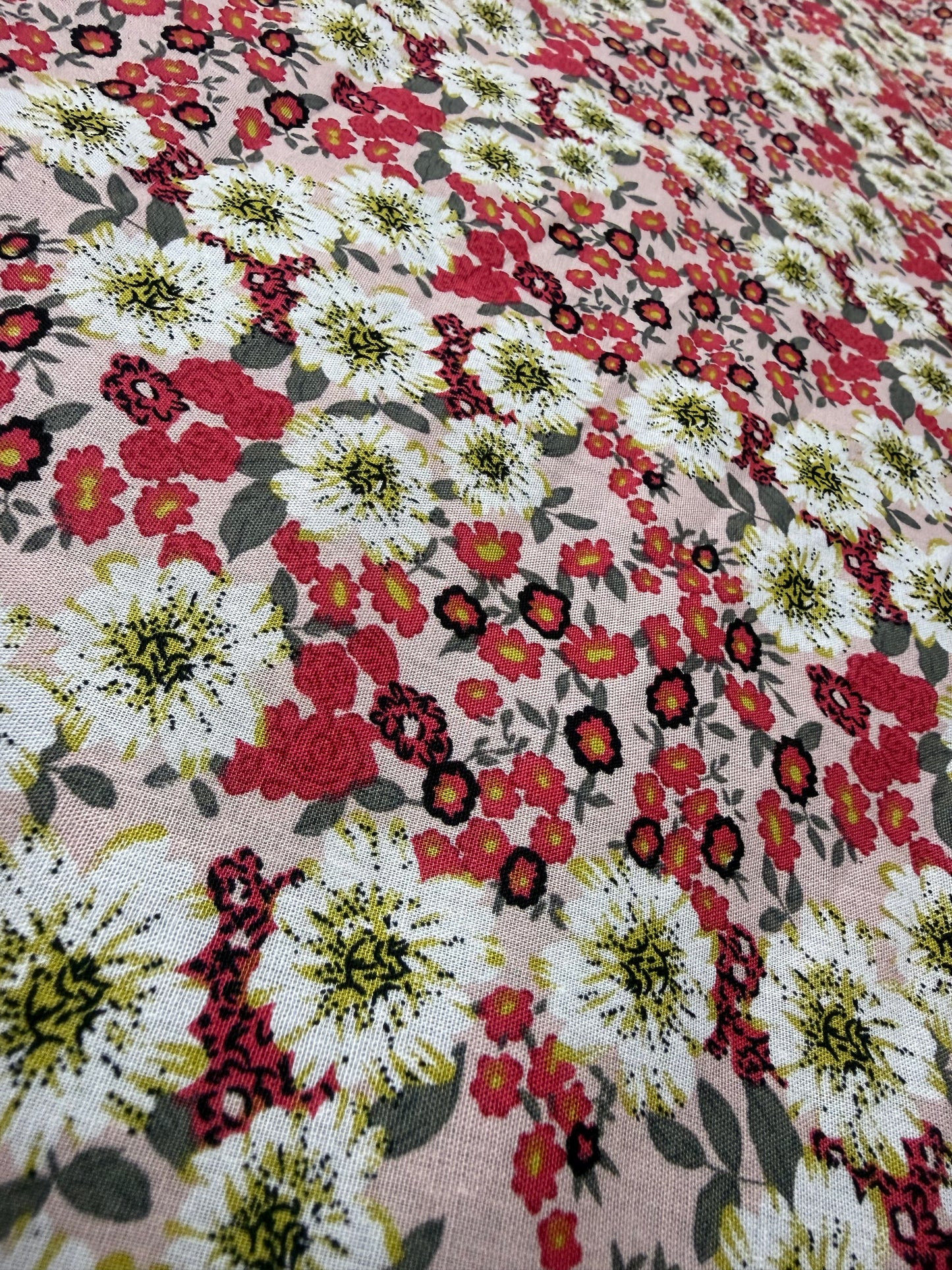 Daisy Ditsy Cotton Dress Fabric | Sold by the Metre