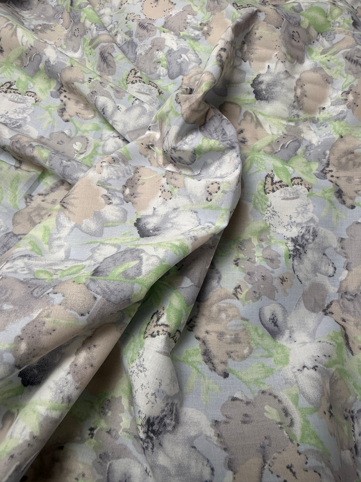 Pastel Toile Cotton Dress Fabric | Sold by the Metre
