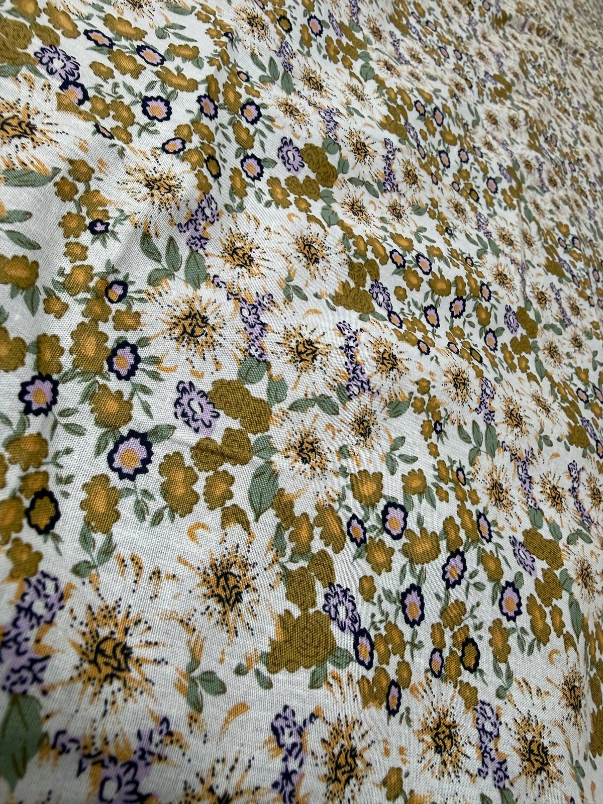 Daisy Ditsy Cotton Dress Fabric | Sold by the Metre