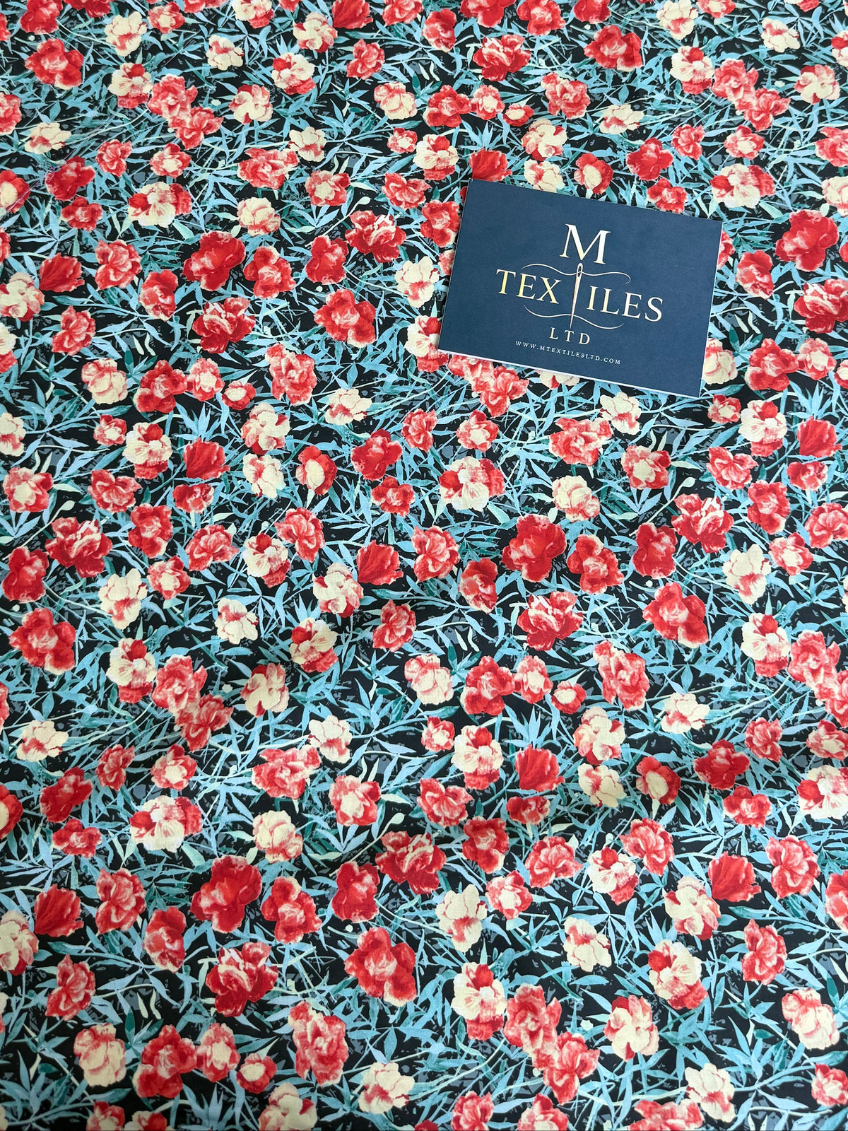 Poppy Meadow Cotton Dress Fabric | Sold by the Metre