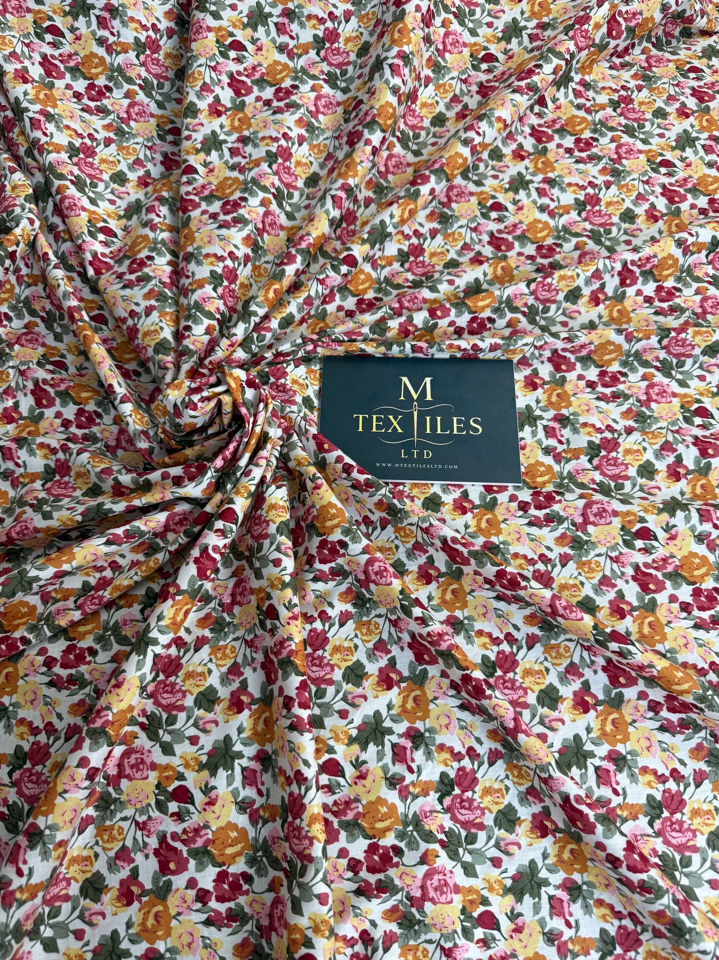 Multicolour Ditsy Meadow Cotton Dress Fabric | Sold by the Metre