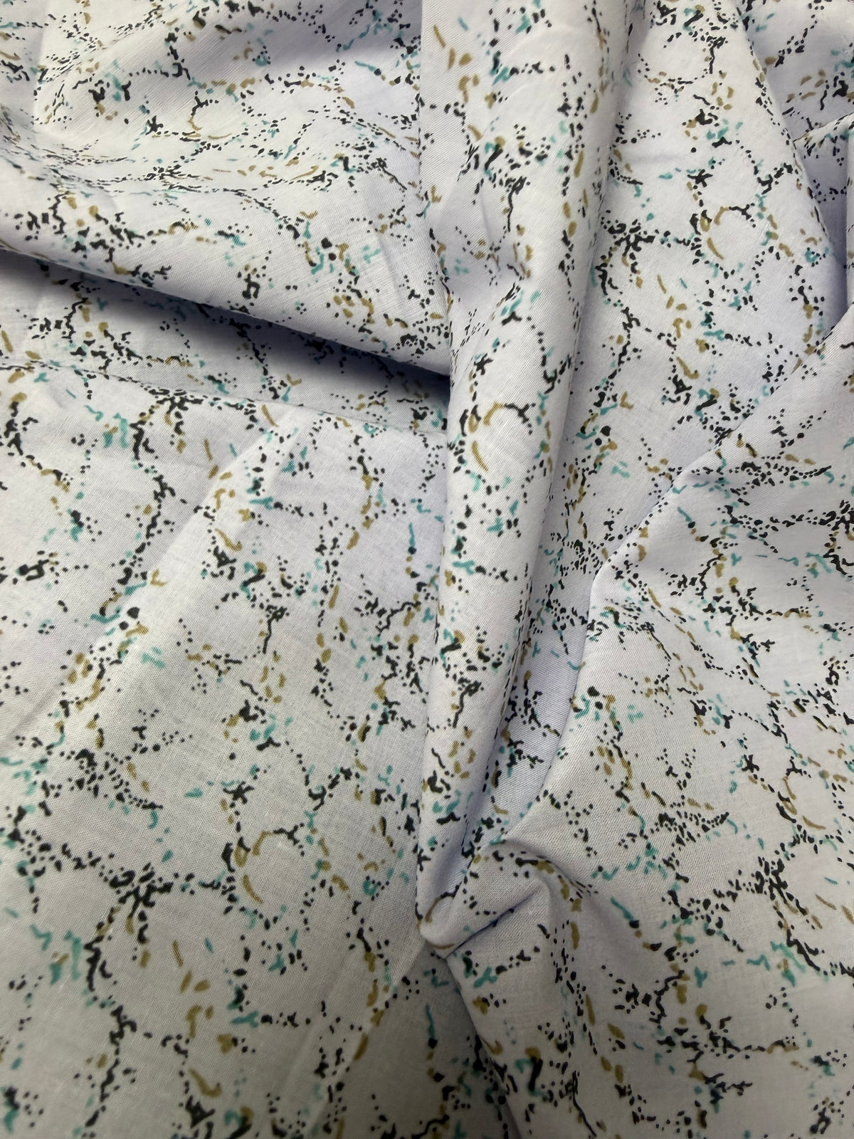 Micro Floral on Ivory Cotton Dress Fabric | Sold by the Metre