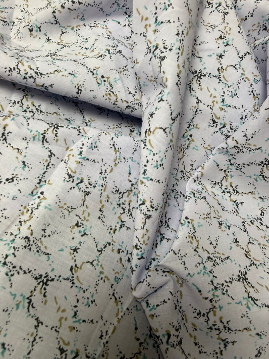 Micro Floral on Ivory Cotton Dress Fabric | Sold by the Metre