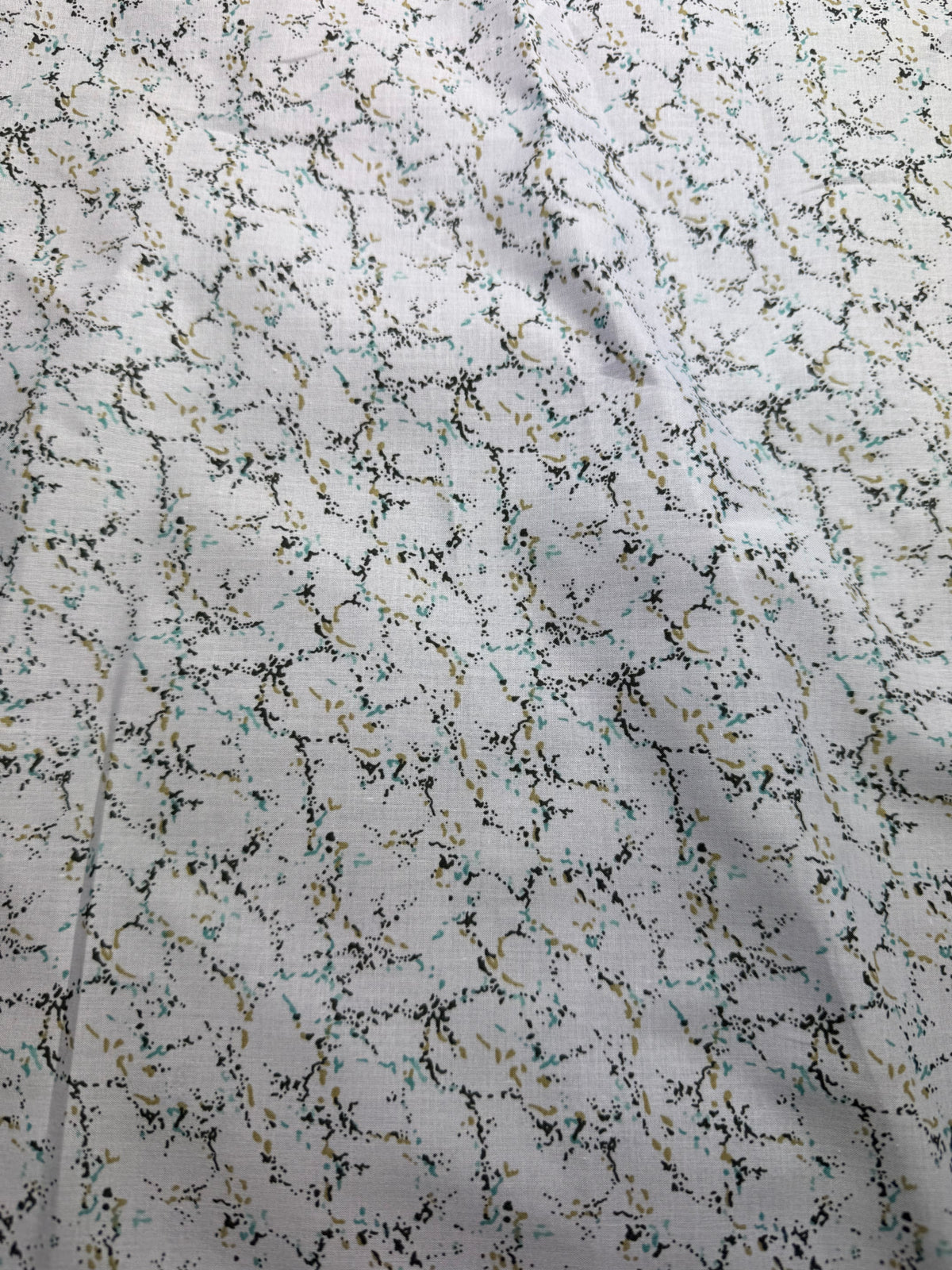 Micro Floral on Ivory Cotton Dress Fabric | Sold by the Metre