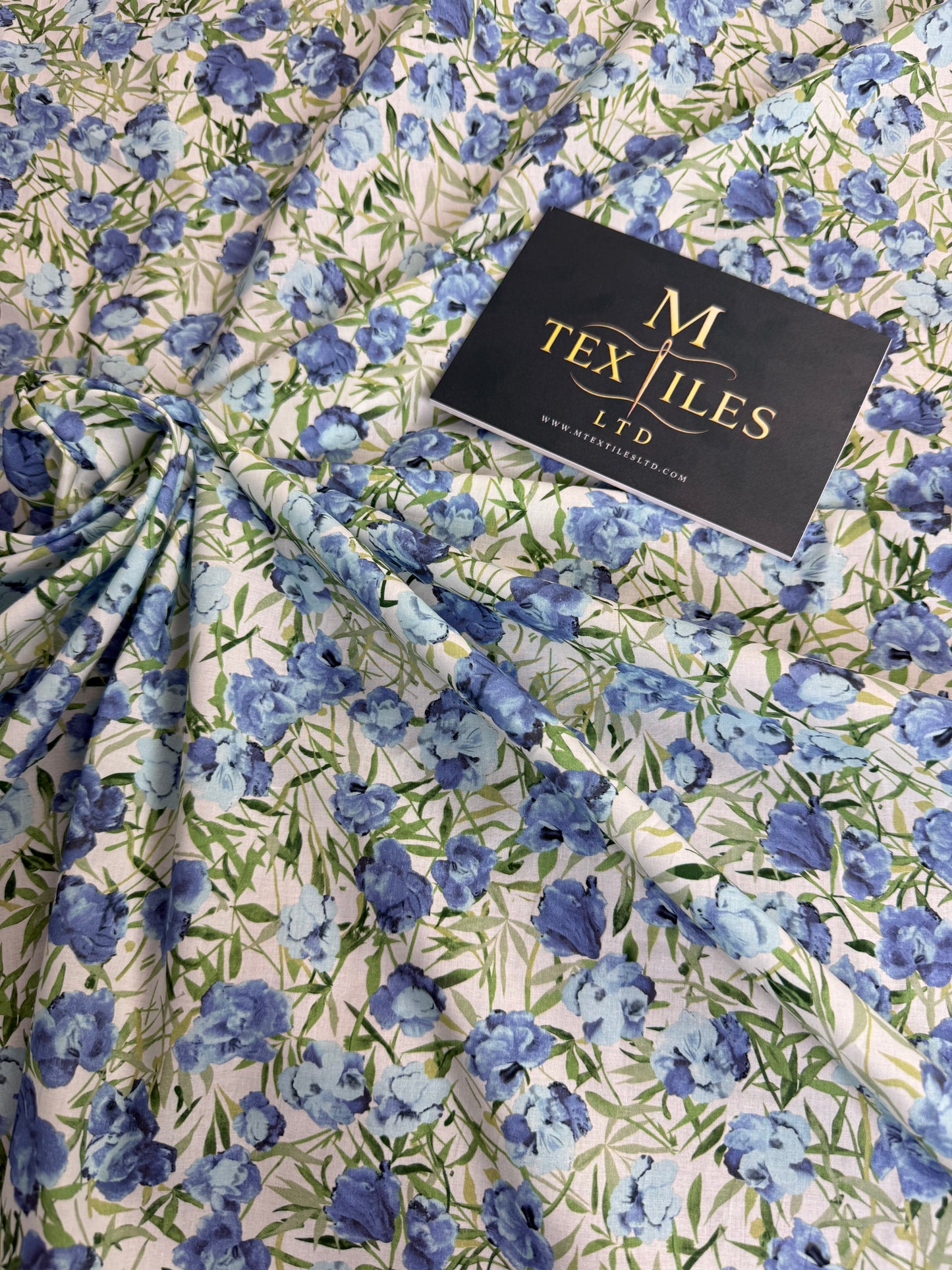 Poppy Meadow Cotton Dress Fabric | Sold by the Metre