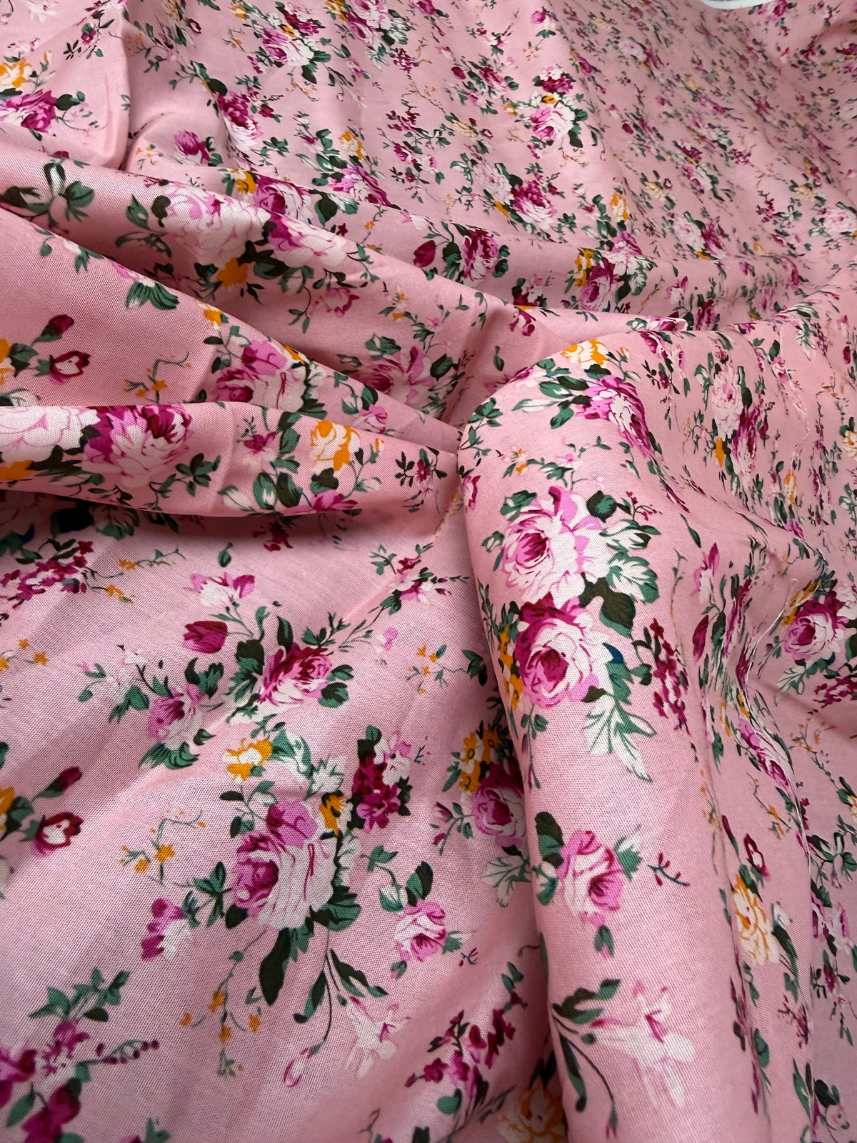 Vintage Rose Cotton Dress Fabric | Sold by the Metre