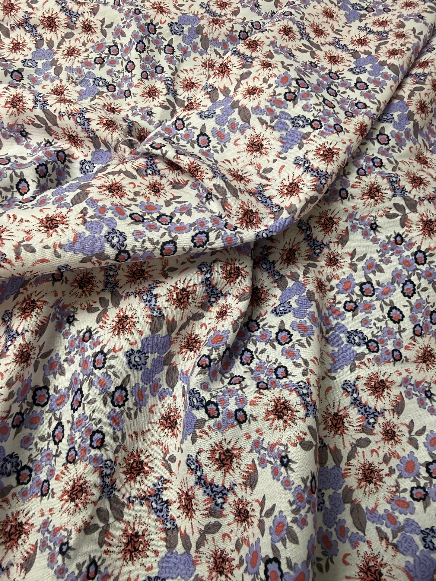 Daisy Ditsy Cotton Dress Fabric | Sold by the Metre