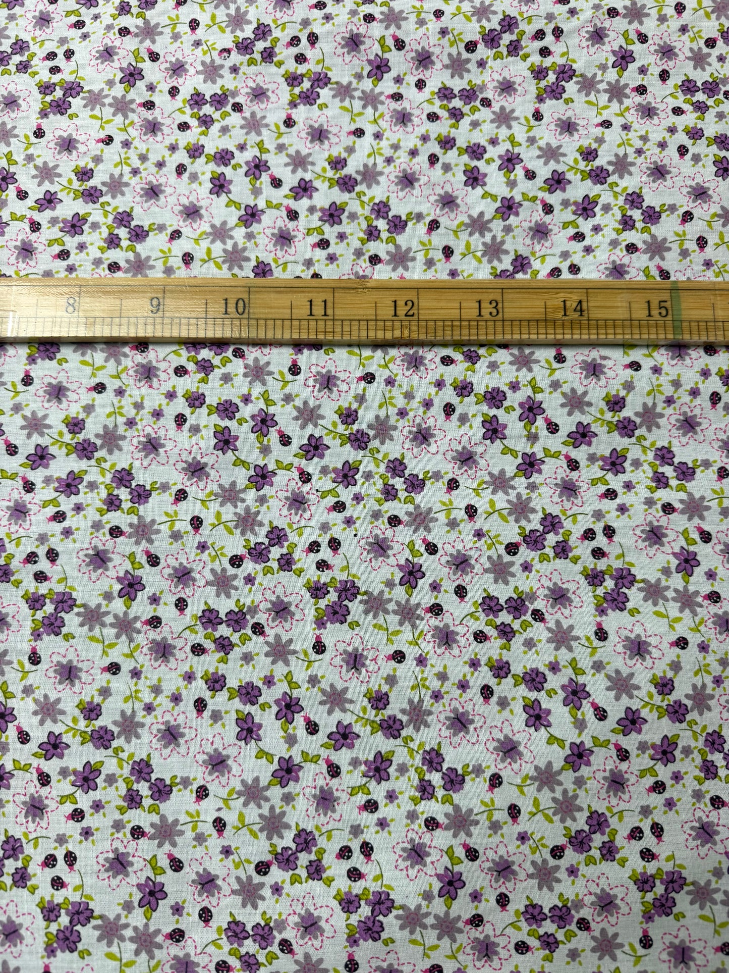 Lilac Ditsy Floral Cotton Dress Fabric | Sold by the Metre
