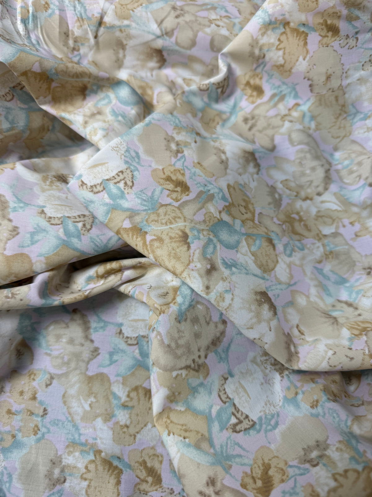 Pastel Toile Cotton Dress Fabric | Sold by the Metre
