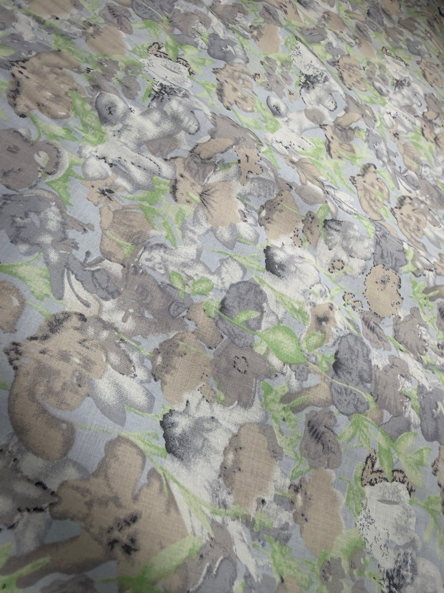 Pastel Toile Cotton Dress Fabric | Sold by the Metre