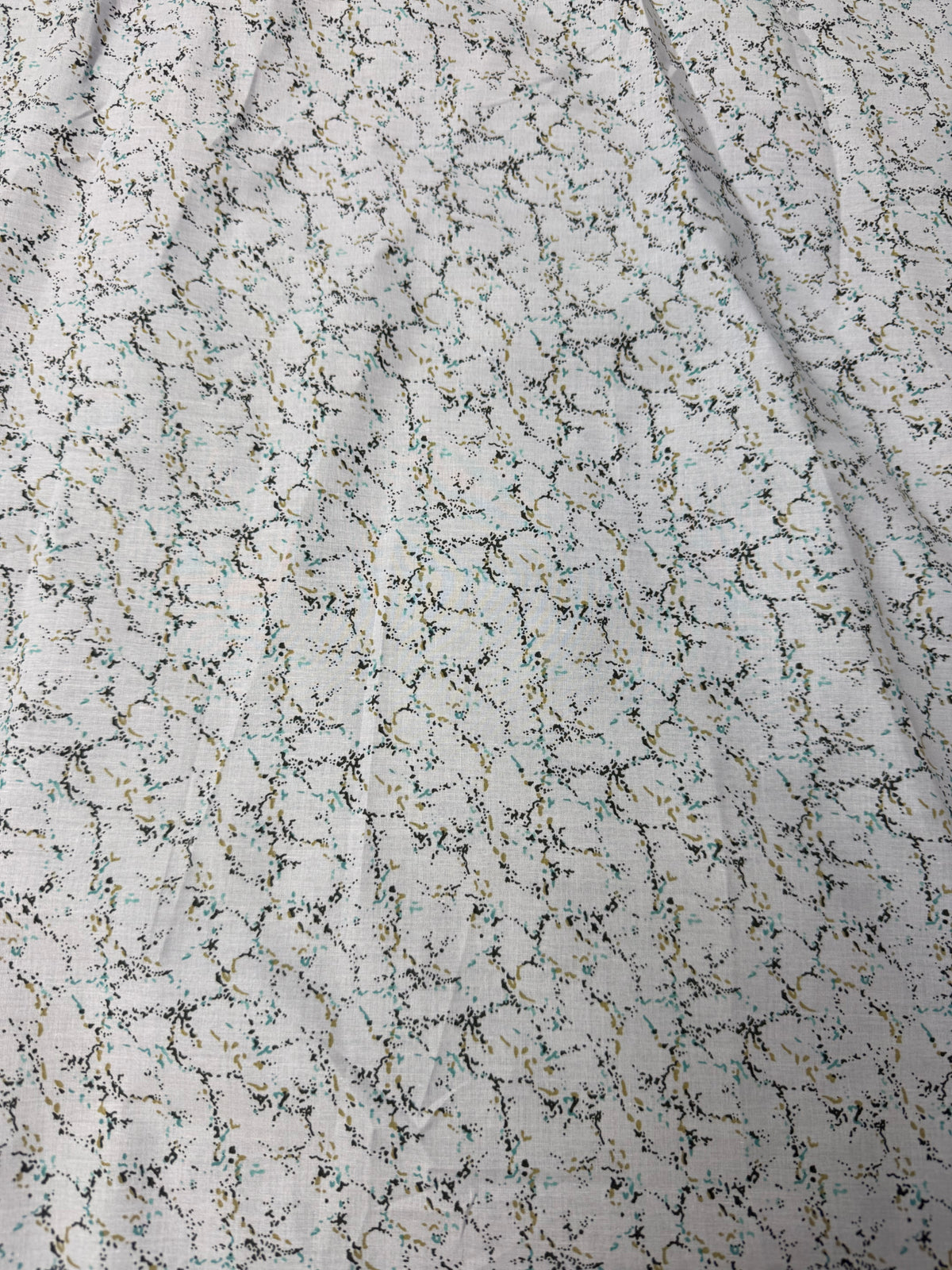 Micro Floral on Ivory Cotton Dress Fabric | Sold by the Metre