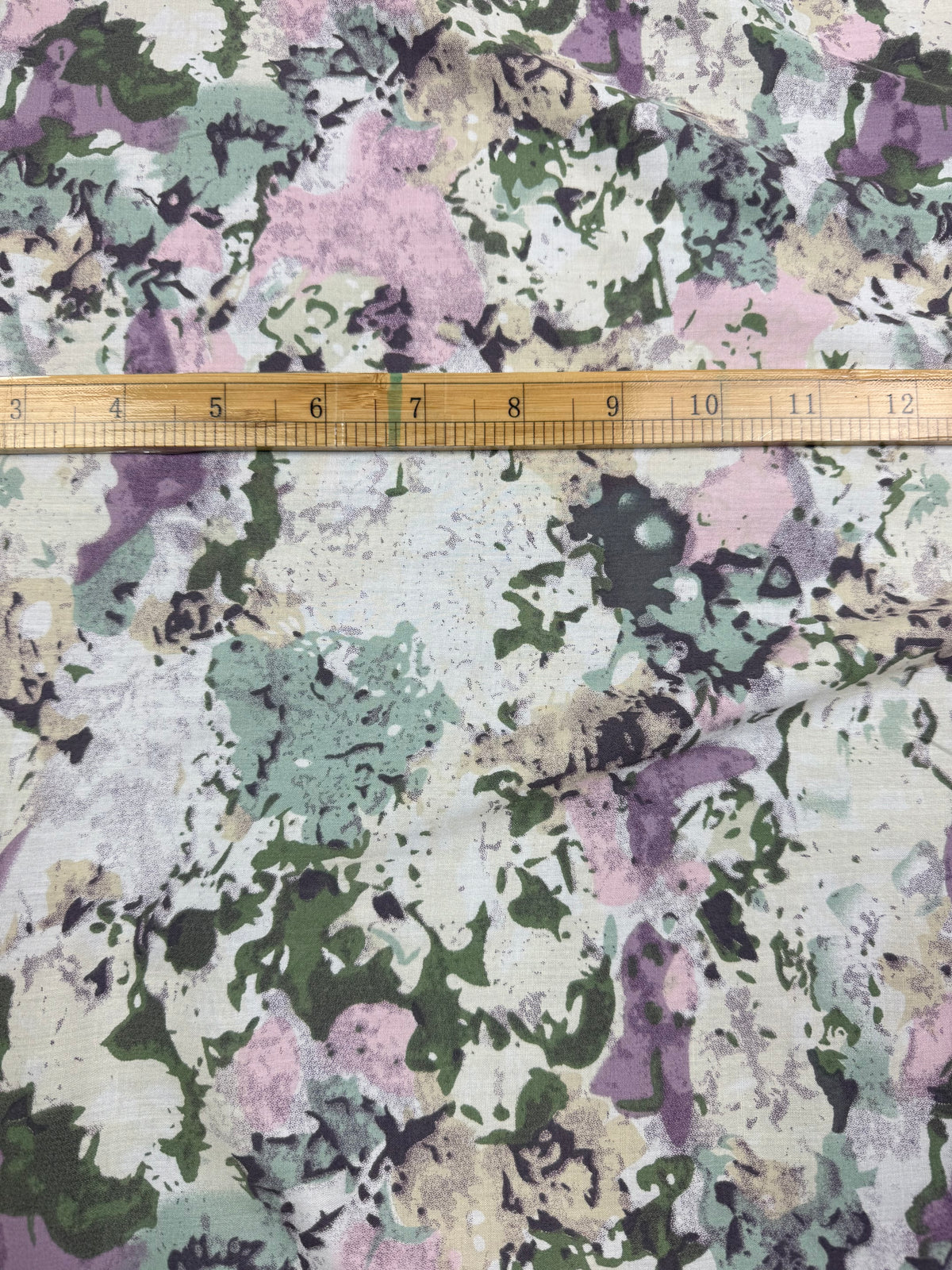 Pastel Abstract Blossom Viscose Dress Fabric | Sold by the Metre
