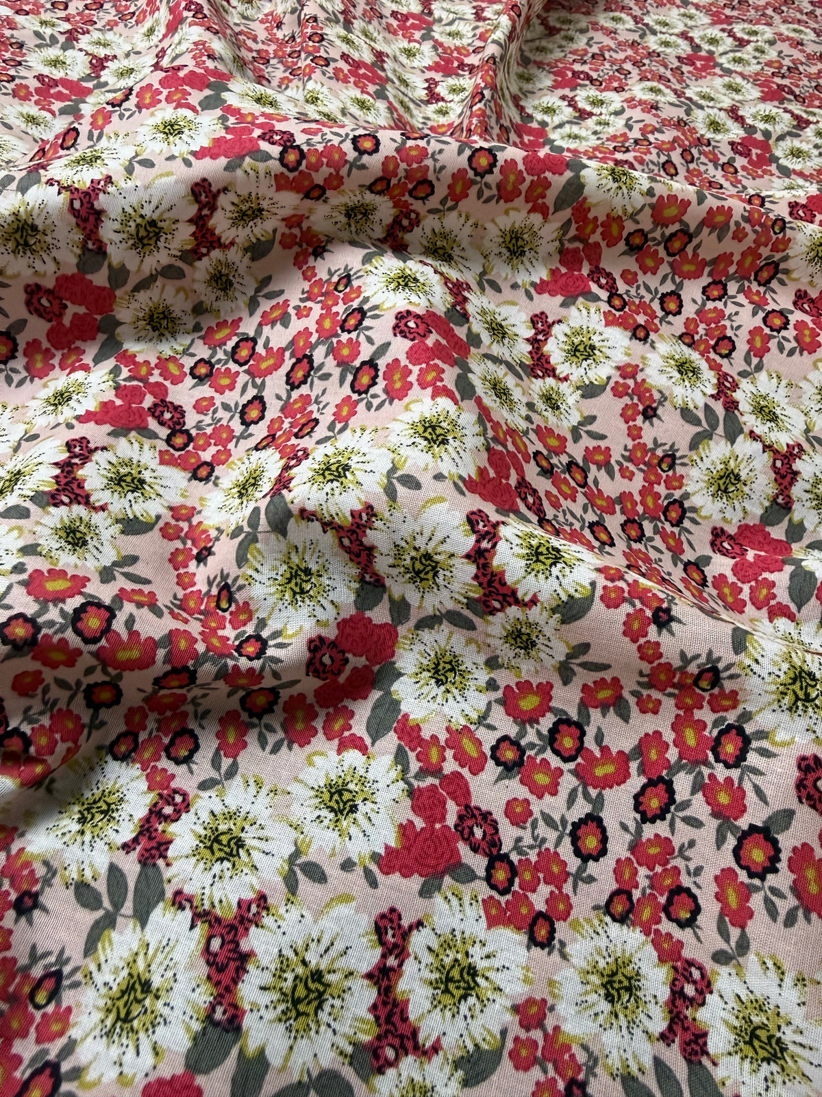 Daisy Ditsy Cotton Dress Fabric | Sold by the Metre
