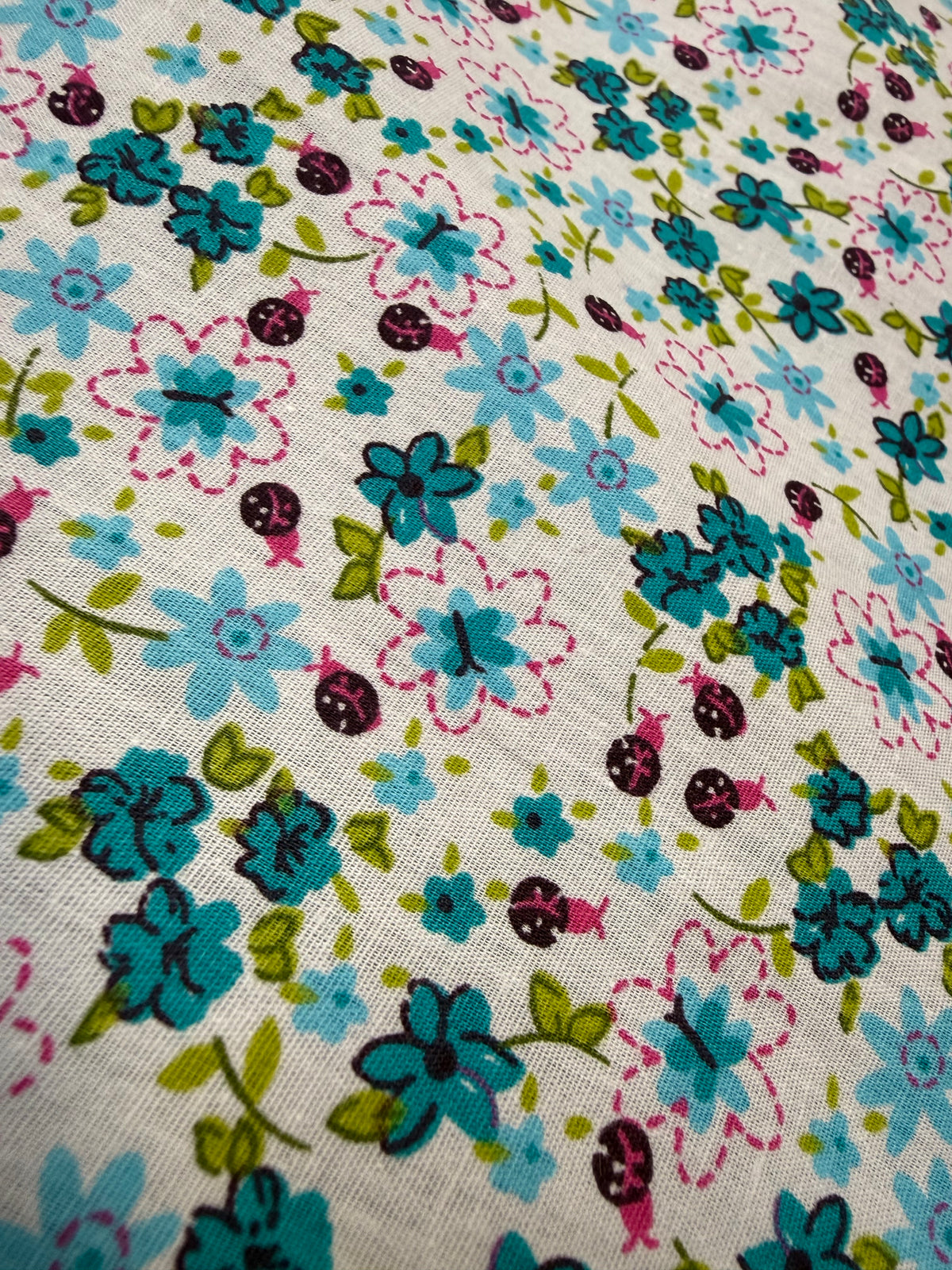 Lilac Ditsy Floral Cotton Dress Fabric | Sold by the Metre