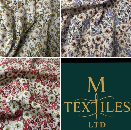 Daisy Ditsy Cotton Dress Fabric | Sold by the Metre